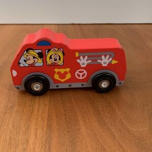 Disney Melissa & Doug Wooden Toy Fire Truck Mickey Mouse #7681